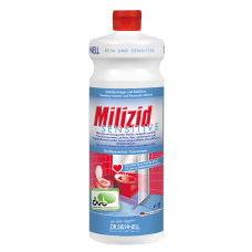 Sanitarinės patalpos ir kalkių nuosėdų valiklis MILIZID SENSITIVE
